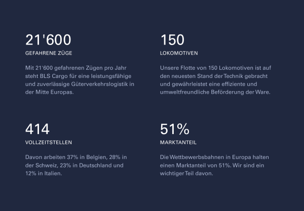 BLS Cargo Pattern Kennzahlen der Website 